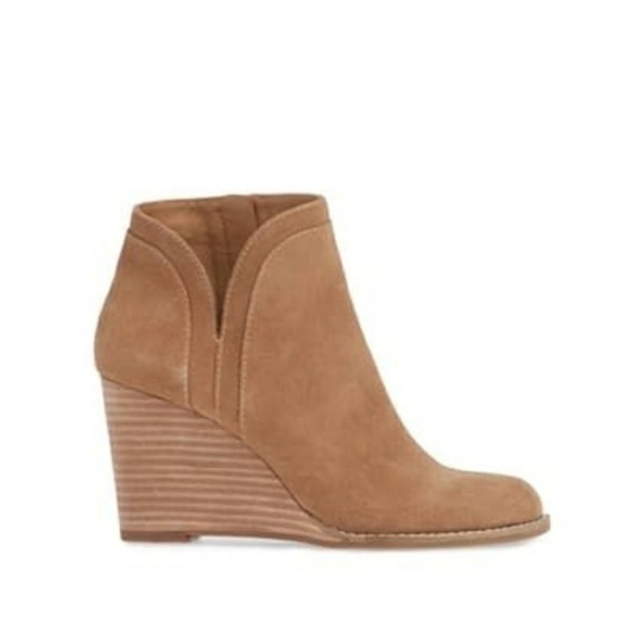 NWT Lucky Brand Yimina Wedge Bootie Size 12 - Picture 2 of 4